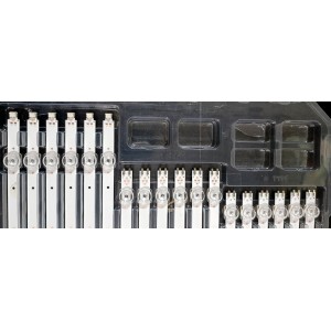 KIT DE LEDS ORIGINAL NUEVOS PARA TV SAMSUNG 18 PIEZAS / NUMERO DE PARTE BN96-51025A / BN96-51026 / BN96-51027 / 51025 / 51026 / 51027 / MODELO UN85TU8000 / UN85TU800D / UN85TU7000 / UN85TU700D / UN85CU7000B / UN85CU7000D / UN85CU7000 / UN85TU690